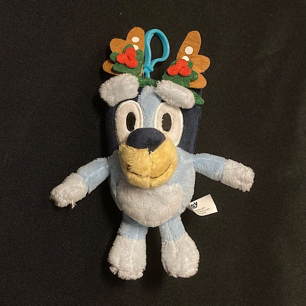 ⭐️ Bluey Holiday Mini Plush Keychain Bag Charm 6” inch